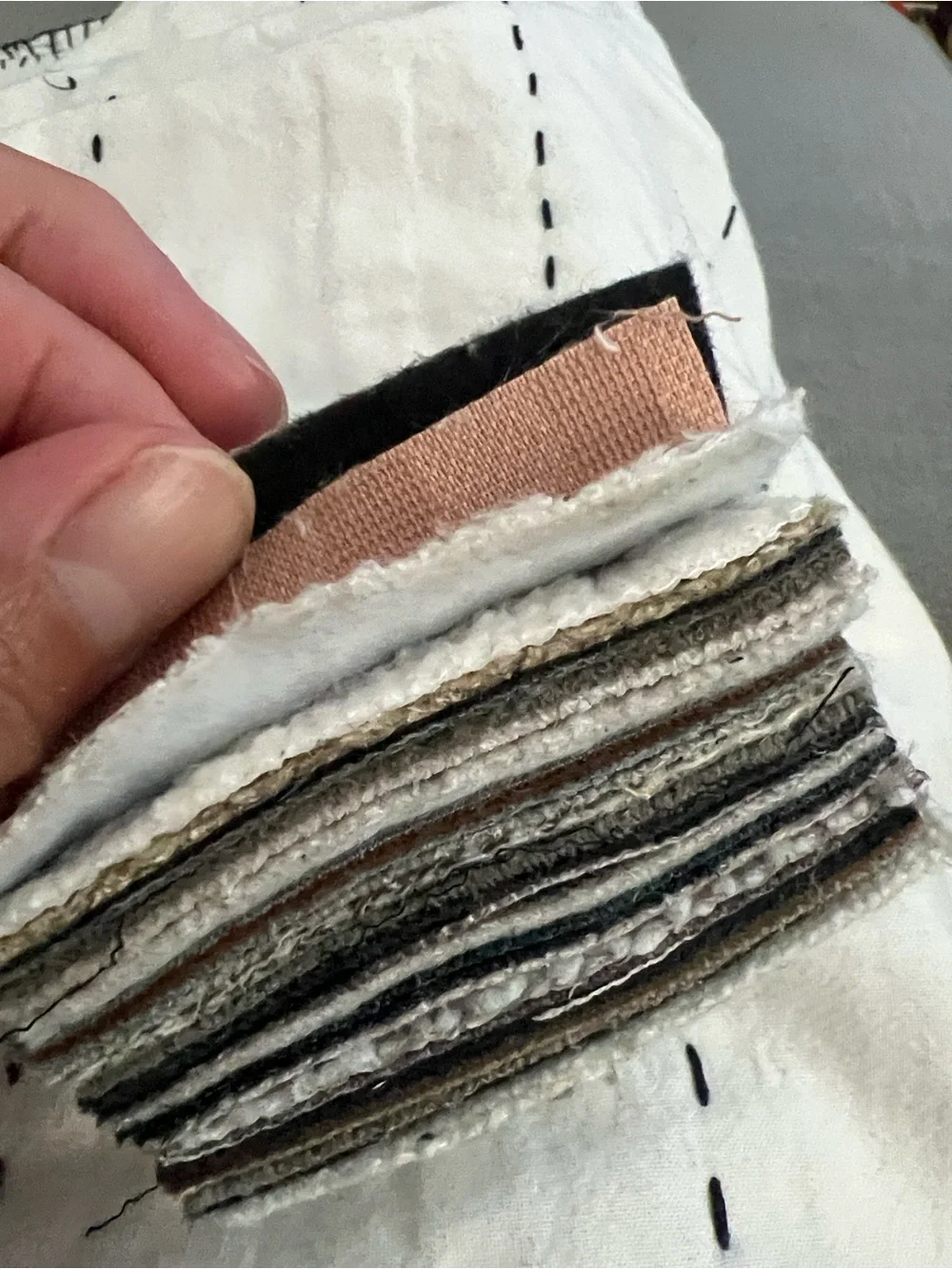 Mixed Textile Fabric Swatch Bundle – 20 Pcs 3x3”